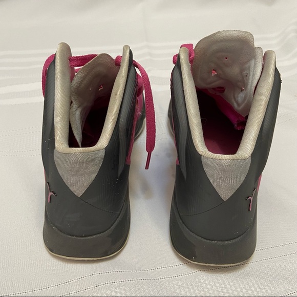 Nike Zoom Hyperquickness Pink Fire Light Womens Hightop SneakersSize 7.5 - Picture 4 of 8